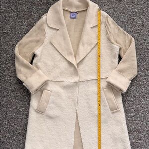 Michelle Nicole Wool Blend Cream Teddy Pea Coat XL
